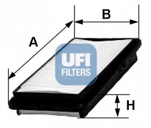 30.327.00 UFI Air Supply Air Filter