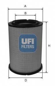 27.A05.00 UFI Air Supply Air Filter