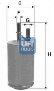 31.951.00 UFI Fuel Supply System Fuel filter