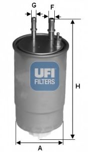 24.ONE.0B UFI Fuel Supply System Fuel filter