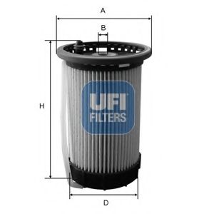 26.032.00 UFI Fuel Supply System Fuel filter