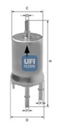 31.853.00 UFI Fuel Supply System Fuel filter