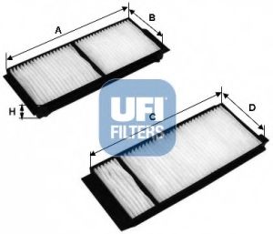 53.219.00 UFI Heating / Ventilation Filter, interior air