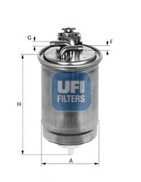 55.427.00 UFI Система подачи топлива Топливный фильтр