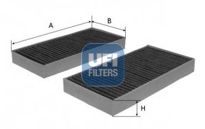 54.127.00 UFI Heating / Ventilation Filter, interior air
