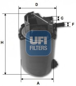 24.061.01 UFI Fuel Supply System Fuel filter