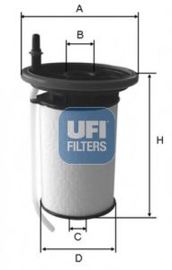 26.052.00 UFI Fuel Supply System Fuel filter