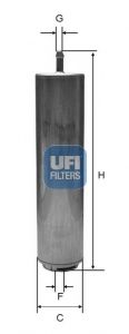 31.952.00 UFI Fuel Supply System Fuel filter