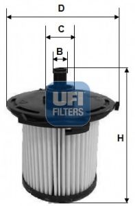 26.074.00 UFI Fuel filter