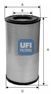 27.A17.00 UFI Air Supply Air Filter