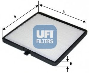 53.240.00 UFI Heating / Ventilation Filter, interior air