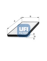 53.250.00 UFI Heating / Ventilation Filter, interior air