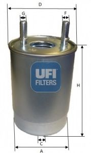 24.113.00 UFI Fuel Supply System Fuel filter