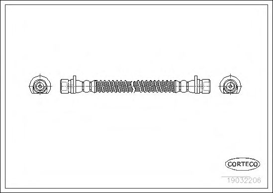 19032206 CORTECO Brake System Brake Hose