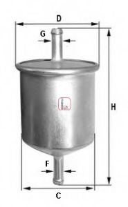 S 1529 B SOFIMA Fuel filter
