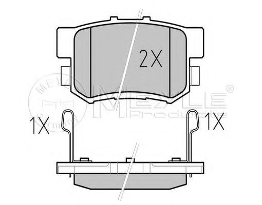 025 217 1914/PD MEYLE Brake System Brake Pad Set, disc brake