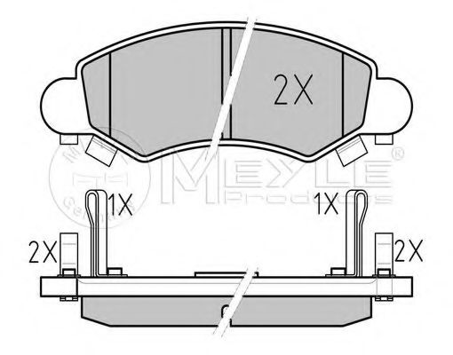 025 232 5316/W MEYLE Brake System Brake Pad Set, disc brake