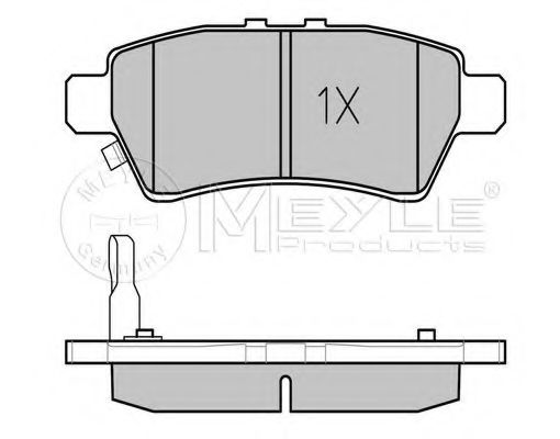 025 242 4016/W MEYLE Brake System Brake Pad Set, disc brake