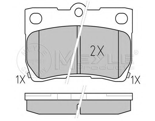 025 243 2315/W MEYLE Brake Pad Set, disc brake