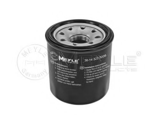 36-14 322 0008 MEYLE Lubrication Oil Filter