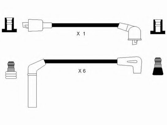 8287 NGK Ignition Cable Kit