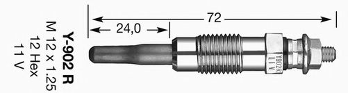 2237 NGK Mixture Formation Accelerator Cable