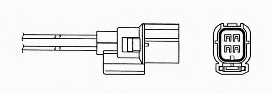 0076 NGK Mixture Formation Lambda Sensor