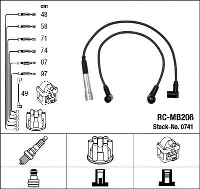 0741 NGK Ignition Cable Kit