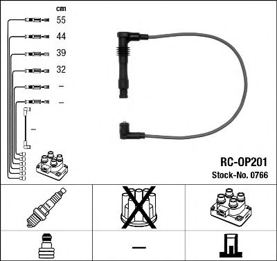 0766 NGK Ignition System Ignition Cable Kit
