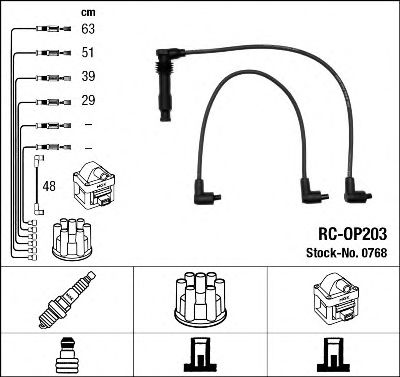 0768 NGK Ignition Cable Kit