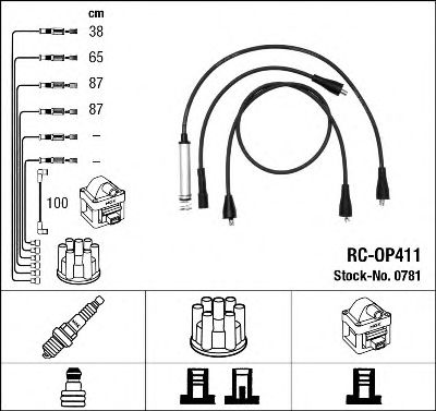 0781 NGK Ignition Cable Kit