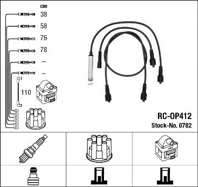 0782 NGK Ignition Cable Kit