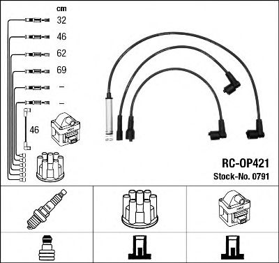 0791 NGK Ignition Cable Kit