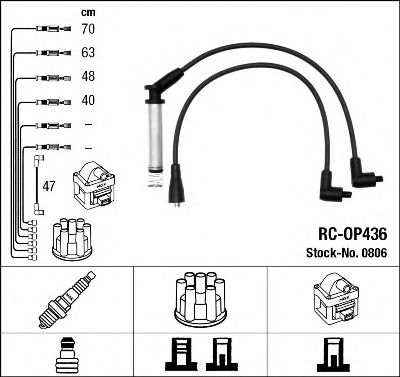 0806 NGK Ignition Cable Kit