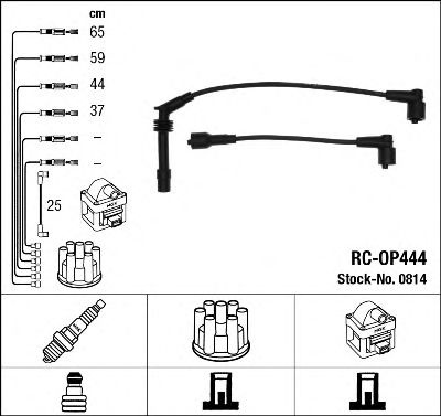 0814 NGK Ignition Cable Kit