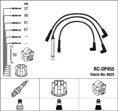 0825 NGK Ignition Cable Kit