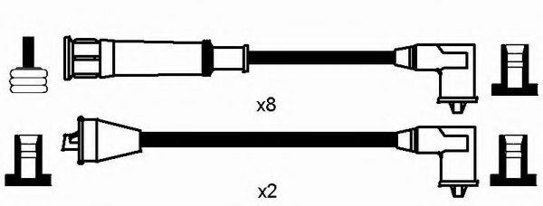 8630 NGK Ignition Cable Kit