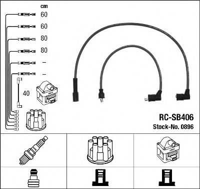 0896 NGK Ignition Cable Kit