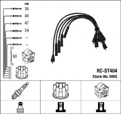 0905 NGK Ignition Cable Kit