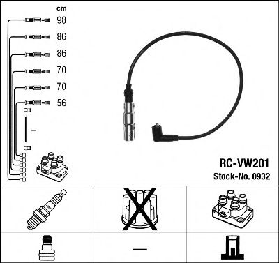 0932 NGK Ignition Cable Kit
