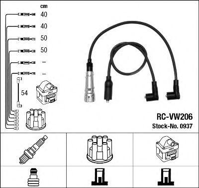 0937 NGK Ignition Cable Kit