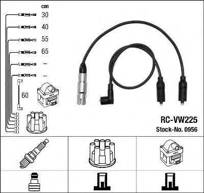 0956 NGK Ignition System Ignition Cable Kit