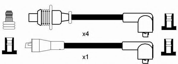 7157 NGK Ignition Cable Kit