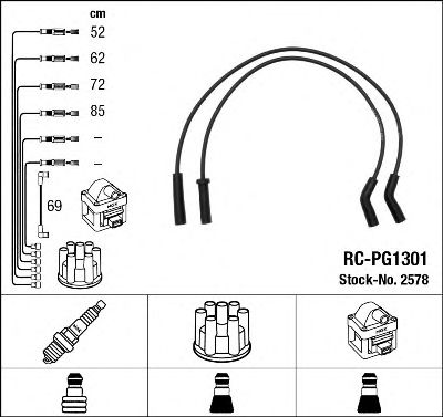 2578 NGK Ignition Cable Kit