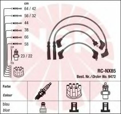 9472 NGK Ignition Cable Kit