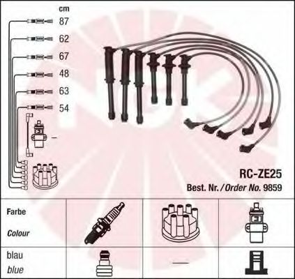 9859 NGK Ignition Cable Kit