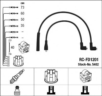 5402 NGK Ignition Cable Kit