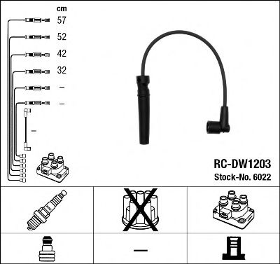 6022 NGK Ignition Cable Kit