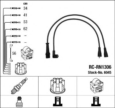 6045 NGK Ignition Cable Kit