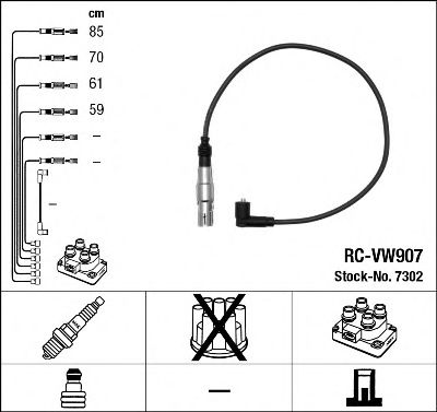 7302 NGK Ignition Cable Kit
